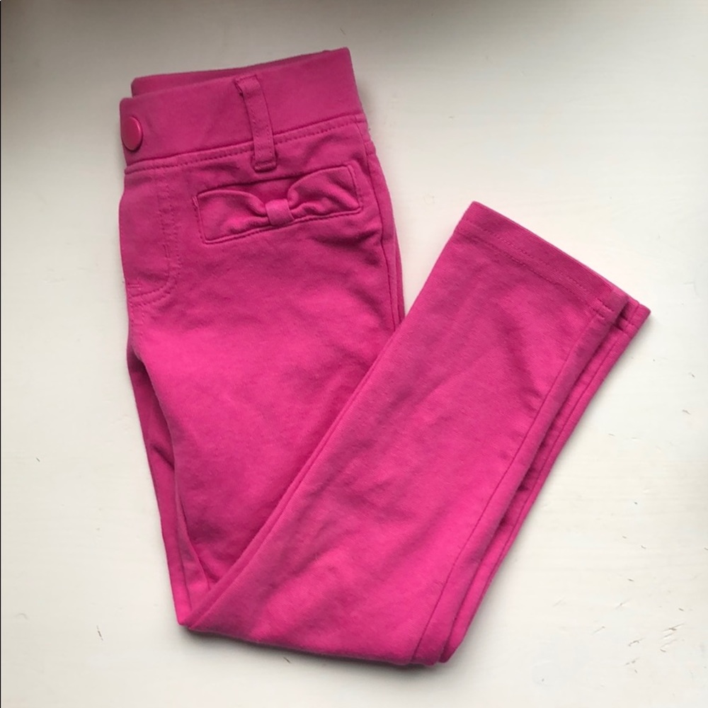 Gymboree pink pants with bow pockets